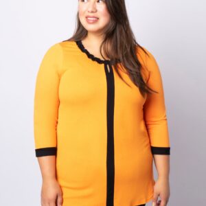 Pont Neuf - Bluse - Pnheike - Sunny Orange - M billede