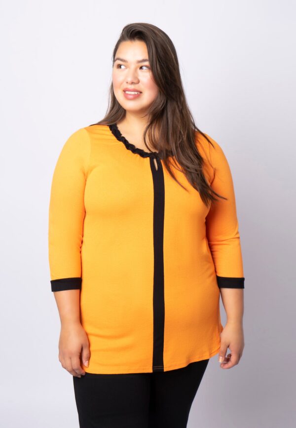 Pont Neuf - Bluse - Pnheike - Sunny Orange - M billede