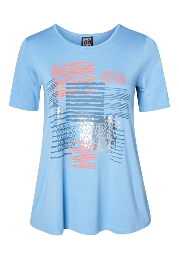 Pont Neuf - T-shirt - Pnherta - Soft Blue - M/42-44 billede