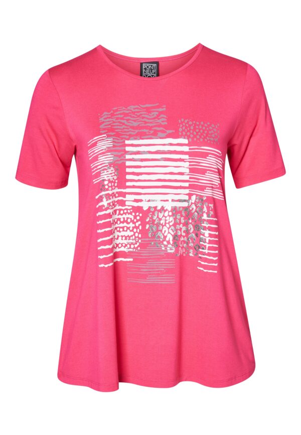 Pont Neuf - T-shirt - Pnherta - Dark Pink - M/42-44 billede