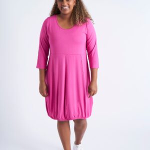 Pont Neuf - Kjole - Pnhilda - Dark Pink - 3xl/54-56 billede