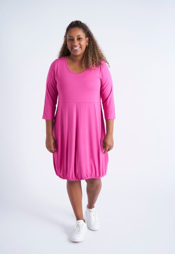 Pont Neuf - Kjole - Pnhilda - Dark Pink - 3xl/54-56 billede