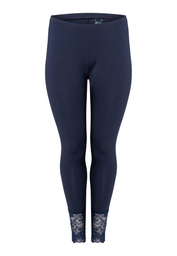 Pont Neuf - Leggings - Pniris - Navy Blue - 3xl/54-56 billede