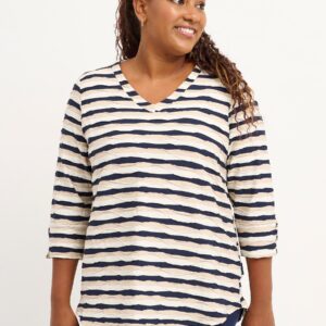 Pont Neuf - Bluse - Pnjeanie - Navy Blue - 3xl/54-56 billede