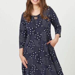 Pont Neuf - Kjole - Pnjosefine-tea - Navy - 3xl/54-56 billede