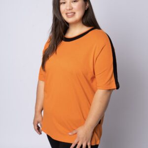 Pont Neuf - Bluse - Pnjoy - Sunny Orange - M billede