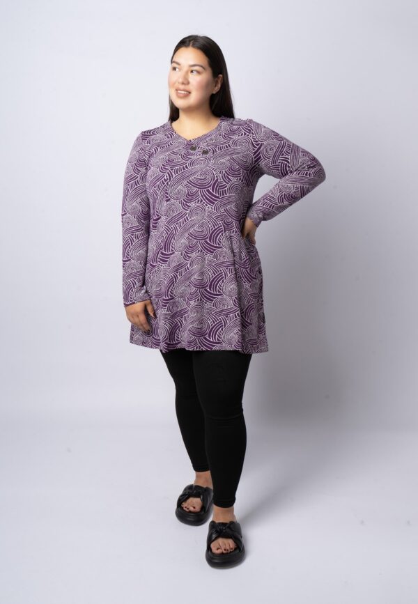 Pont Neuf - Bluse - Pnjytta - Purple - 2xl billede