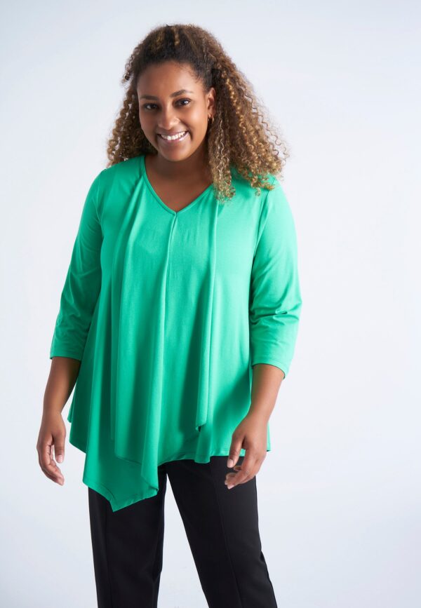 Pont Neuf - Bluse - Pnlara - Simply Green - Xs/36-38 billede