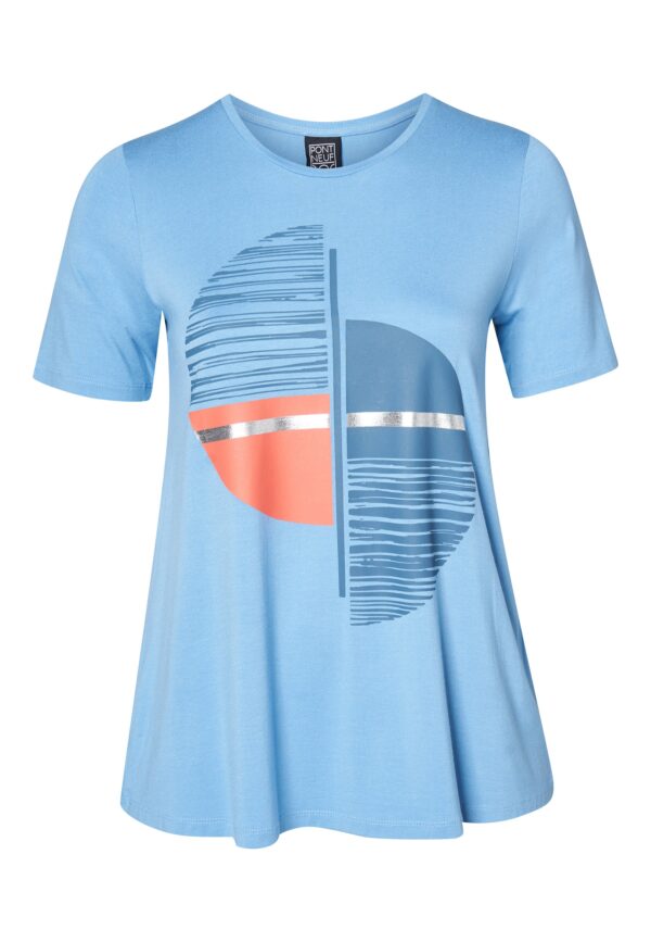 Pont Neuf - T-shirt - Pnlone - Soft Blue - M/42-44 billede