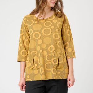 Pont Neuf - Bluse - Pnlotte - Warm Yellow - 2xl/52 billede