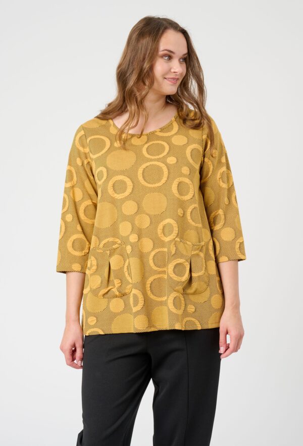 Pont Neuf - Bluse - Pnlotte - Warm Yellow - 2xl/52 billede