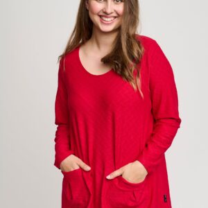 Pont Neuf - Bluse - Pnlotte-mie - Warm Red - S billede