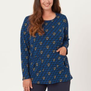 Pont Neuf - Bluse - Pnlotte Mie - Cobalt Blue - 3xl/54-56 billede