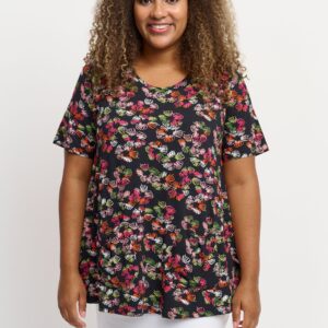 Pont Neuf - Bluse - Pnlotte Sia - Cerise - Xs/36-38 billede