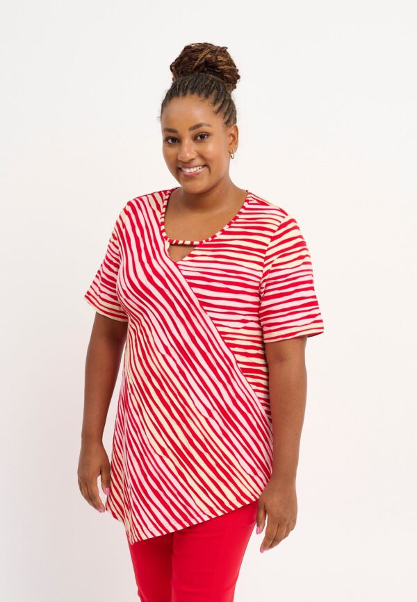 Pont Neuf - Bluse - Pnmagrethe Sia - Tomato - L/46 billede