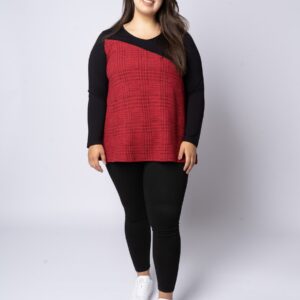 Pont Neuf - Bluse - Pnmaj-mie - Warm Red - 3xl billede