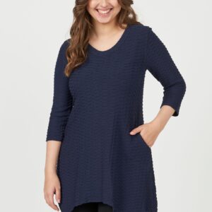 Pont Neuf - Bluse - Pnmaria - Navy - Xs/36-38 billede