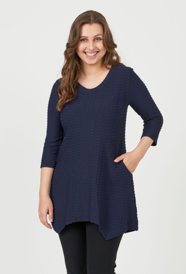 Pont Neuf - Bluse - Pnmaria - Navy - Xs/36-38 billede