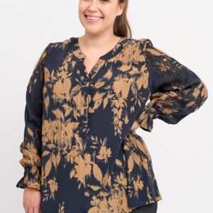 Pont Neuf - Bluse - Pnmasja - Warm Ochre - 3xl/54-56 billede