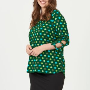 Pont Neuf - Bluse - Pnmelly - Bottle Green - 3xl/54-56 billede