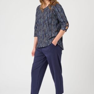 Pont Neuf - Bluse - Pnmelly - Navy - Xs/36-38 billede