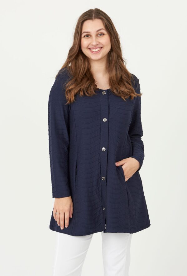 Pont Neuf - Cardigan - Pnmerle - Navy - M/42-44 billede