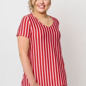 Pont Neuf - Bluse - Pnmila - Red - L/46 billede