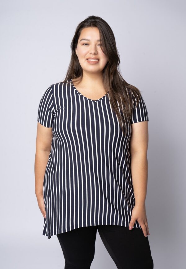 Pont Neuf - Bluse - Pnmila - Navy - 3xl/54-56 billede