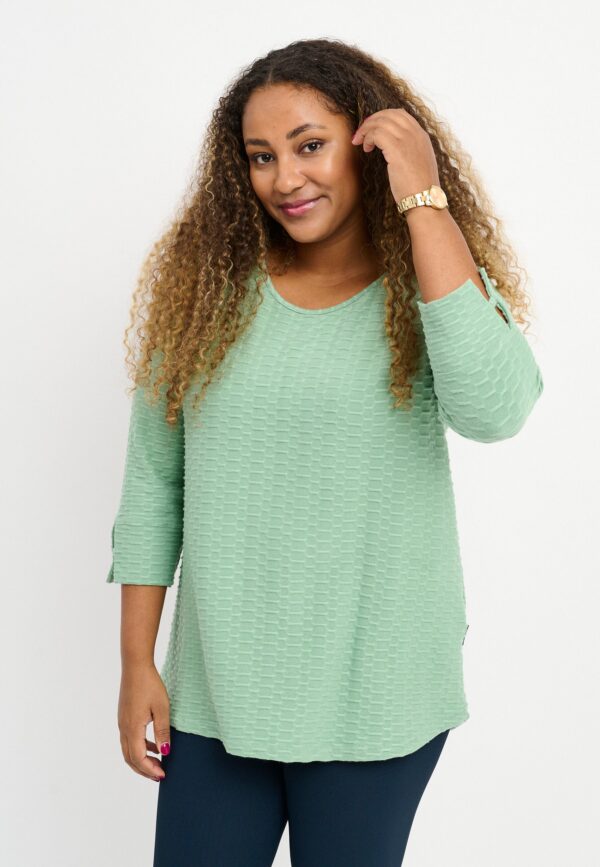 Pont Neuf - Bluse - Pnnelly - Soft Green - 2xl/52 billede