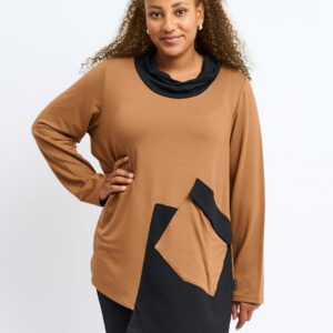 Pont Neuf - Bluse - Pnrama - Toffee - 3xl/54-56 billede