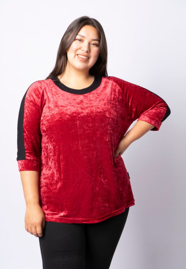 Pont Neuf - Bluse - Pnrihana - Warm Red - Xl billede