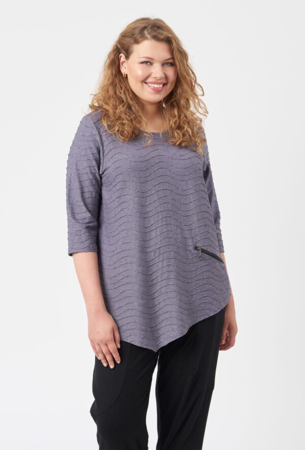 Pont Neuf - Bluse - Pnrosalina - Purple - 3xl billede