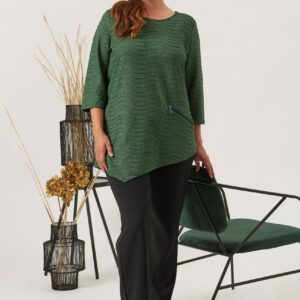 Pont Neuf - Bluse - Pnrosalina - Pine Green - 3xl billede