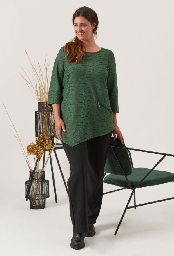 Pont Neuf - Bluse - Pnrosalina - Pine Green - 3xl billede