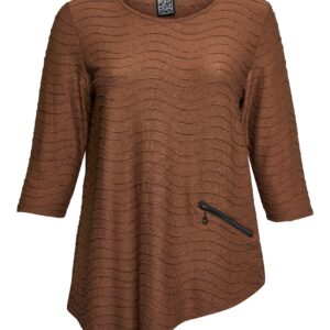 Pont Neuf - Bluse - Pnrosalina - Brown - 2xl billede