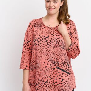 Pont Neuf - Tunika - Pnrosalina - Coral Red - 3xl/54-56 billede