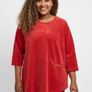 Pont Neuf - Tunika - Pnrosalina - Deep Rust Orange - 3xl/54-56 billede