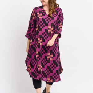 Pont Neuf - Kjole - Pnsammy - Fuchsia - 3xl/54-56 billede