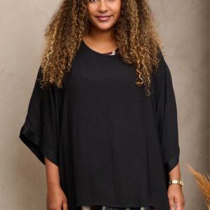 Pont Neuf - Bluse - Pnsofie - Black - 2xl/52 billede