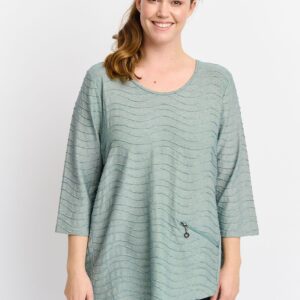 Pont Neuf - Bluse - Pntabia - Simply Green - 3xl/54-56 billede