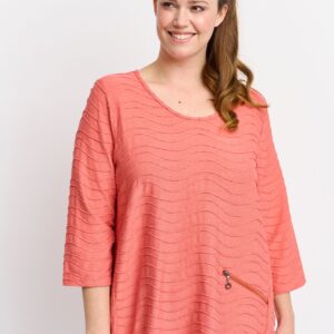 Pont Neuf - Bluse - Pntabia - Coral Red - S/40 billede