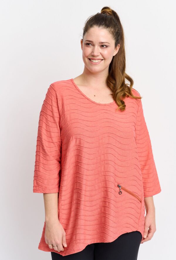 Pont Neuf - Bluse - Pntabia - Coral Red - S/40 billede