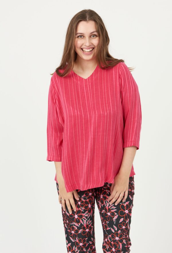 Pont Neuf - Bluse - Pntania - Raspberry - 3xl/54-56 billede