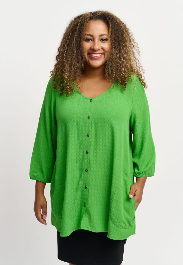 Pont Neuf - Bluse - Pnthorid - Grass Green - 2xl/52 billede