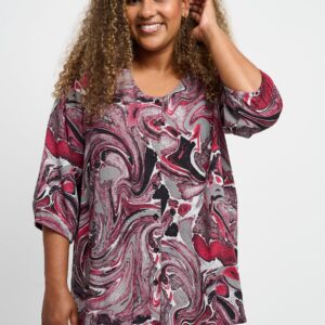 Pont Neuf - Bluse - Pnthorid - Pink - 3xl/54-56 billede