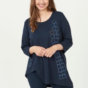 Pont Neuf - Tunika - Pntricia - Navy - Xl/48-50 billede