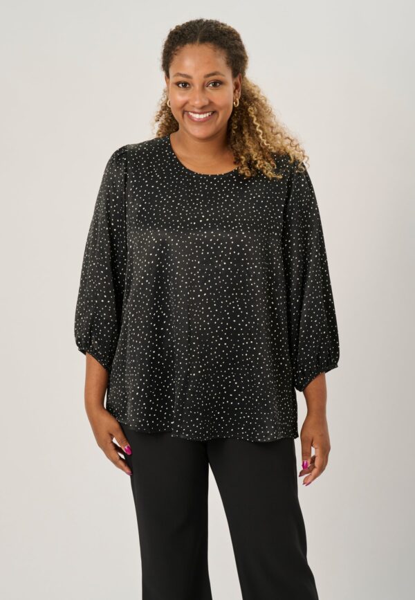 Pont Neuf - Bluse - Pntrud - Black - 3xl/54-56 billede