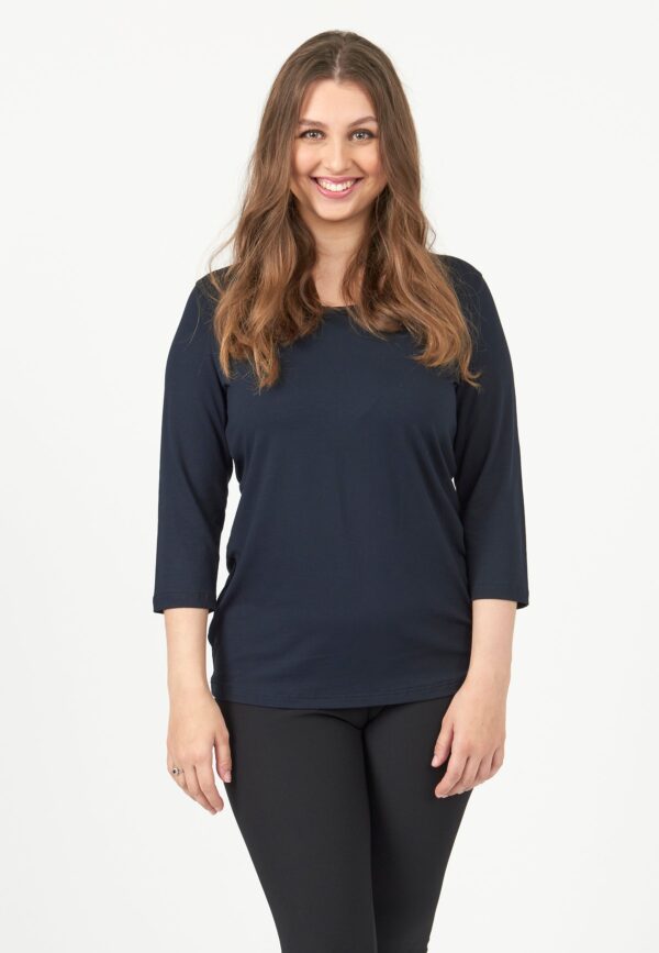 Pont Neuf - Bluse - Pnulla - Navy - S/40 billede