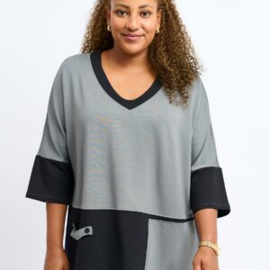 Pont Neuf - Bluse - Pn Rahil - Steel Grey - S/40 billede