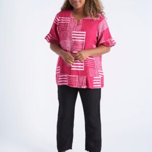 Pont Neuf - Bluse - Pnhadil - Raspberry - Xl/48-50 billede